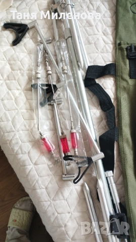 Стойка за риба 3 въдици, висококачествена инокс, снимка 17 - Такъми - 54073489