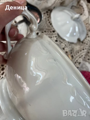 Горски слез и Изида Бароков супник  Интересното при него е, че е с капак без декорация, но така съм , снимка 10 - Прибори за хранене, готвене и сервиране - 50762743