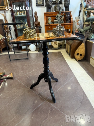 Луксозна професионална шахматна маса Italfama. №7892, снимка 3 - Антикварни и старинни предмети - 53648168