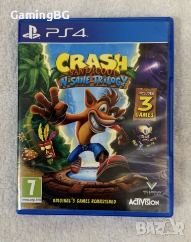 чисто нови Crash Bandicoot N. Sane Trilogy за PS4 / PS5