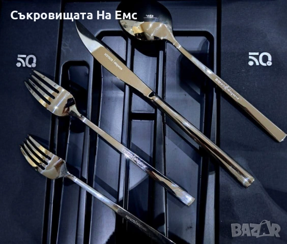 🆕 KARACA Стилен Комплект Прибори за Хранене 24части за 6човека , снимка 4 - Прибори за хранене, готвене и сервиране - 53714743