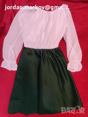 Рокля с шевици , снимка 3 - Рокли - 52891661