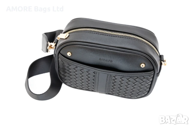 Ежедневна дамска чанта AMORE Elisa - Black, снимка 3 - Чанти - 50657779