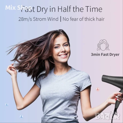 Чисто Нов Професионален йонен сешоар Faszin 2400W, снимка 2 - Сешоари - 51107916