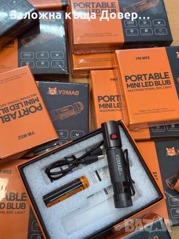 LED фенер мощен магнезиево-алуминиев малък Cob диод 2026 модел , снимка 8 - Екипировка - 53263350