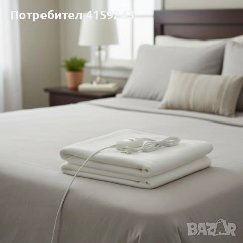 Електрическо одеяло Rosberg RS8510AS – 150×80 см, 60W, 2 степени на температура, снимка 2 - Олекотени завивки и одеяла - 52996795