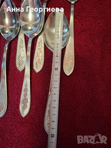 Лъжици от неръждаема стомана., снимка 4 - Прибори за хранене, готвене и сервиране - 53100459