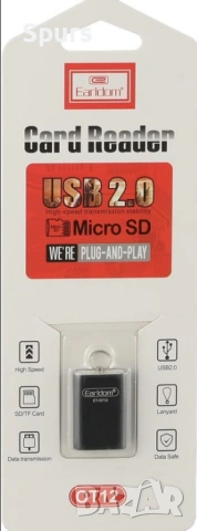 USB Card Reader Micro SD / TF – Четец за карти памет USB 2.0, снимка 2 - Друга електроника - 53757027