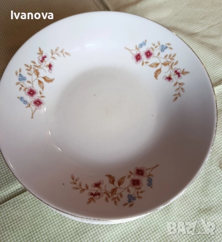 Порцеланови чинии за супа български 6  бр., снимка 3 - Чинии - 51841771