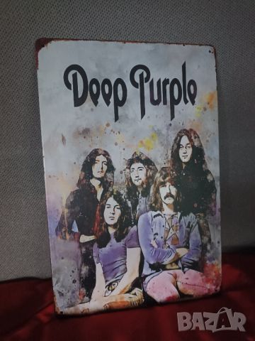 Deep Purple Акварел-метална табела(плакет), снимка 3 - Китари - 45759033