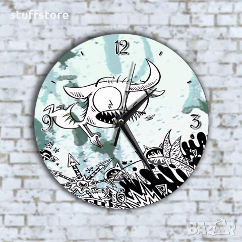 Стенен Часовник - Анимиран Летящо Дяволче, снимка 1 - Стенни часовници - 45653083