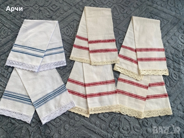 Кенарени месали от ръчно тъкани памучни платове, снимка 3 - Антикварни и старинни предмети - 52735367