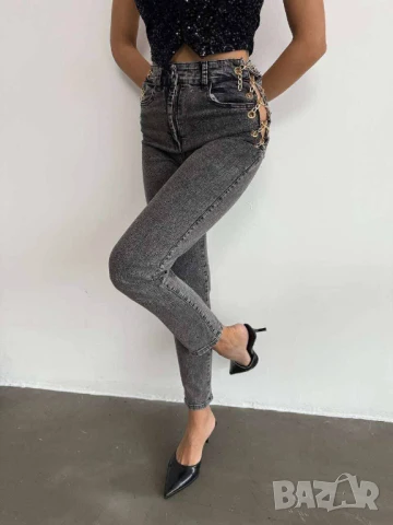 Дънки слим модел по тялото ЕЛАСТИЧНИ, снимка 2 - Дънки - 50761117