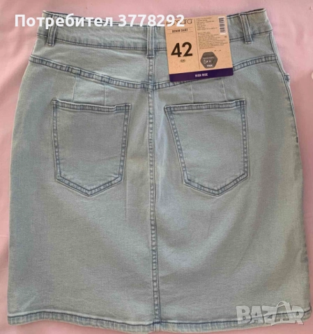 Поли дамски, дънкови и други, къси, 9 броя, р-р 42-44, 8 до 15 лв брой, снимка 2 - Поли - 52027200