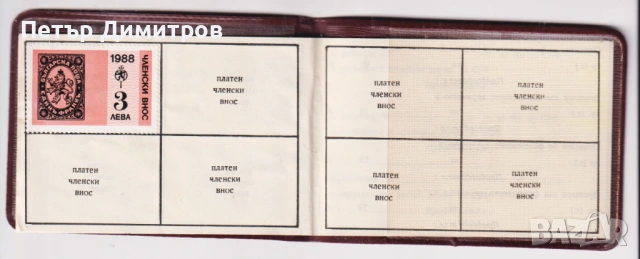 Членска карта Съюз на Българските Филателисти, снимка 5 - Филателия - 53343861