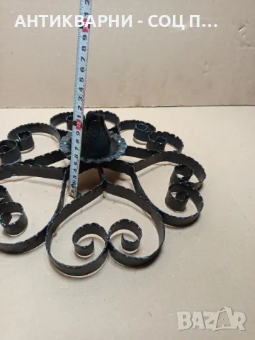 Стар Ръчно Кован Метален Орнамент., снимка 10 - Антикварни и старинни предмети - 49276872