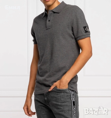 (Мъжка) Calvin Klein Polo Tee, Размер L, снимка 1