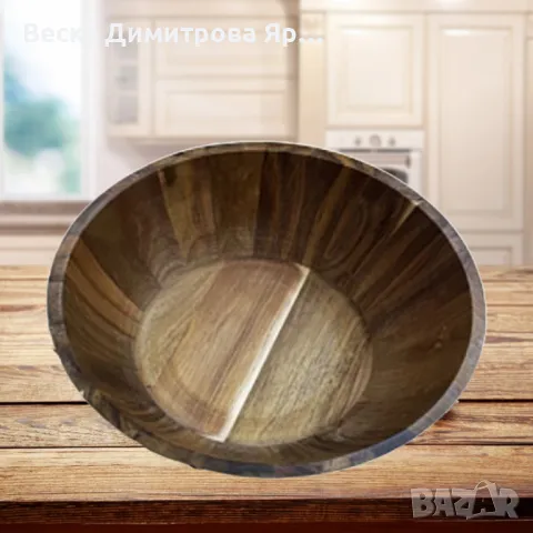 Дървена купа за салата – Натурална елегантност за вашата трапеза, снимка 3 - Други стоки за дома - 49860074