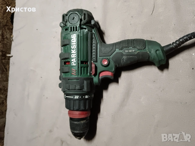 Бормашина и винтоверт 2-скоростен Parkside PNS , снимка 3 - Винтоверти - 53315886