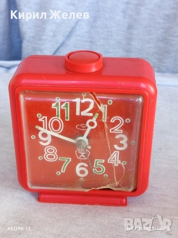 Стар рядък механичен будилник СССР за КОЛЕКЦИОНЕРИ 20983, снимка 6 - Антикварни и старинни предмети - 51952689