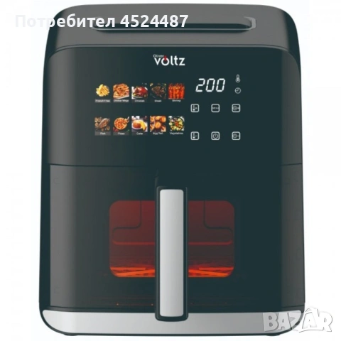Еърфрайър с горещ въздух Oliver Voltz OV51980CE, 1200W, 4L, 10 програми, снимка 4 - Фритюрници - 54091730