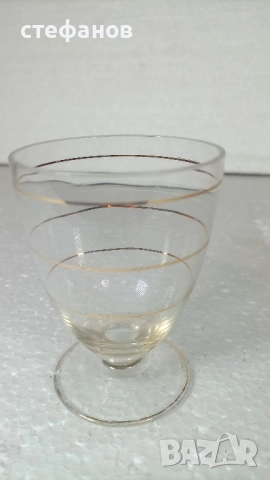 Ретро чашки за ракия, столче, златни и бели кантове, 10 бр, снимка 4 - Чаши - 52874097