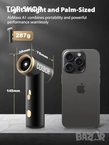 Нова Мощна Въздушна Духалка с LED светлина Чисти електроника, снимка 6 - Друга електроника - 49923234