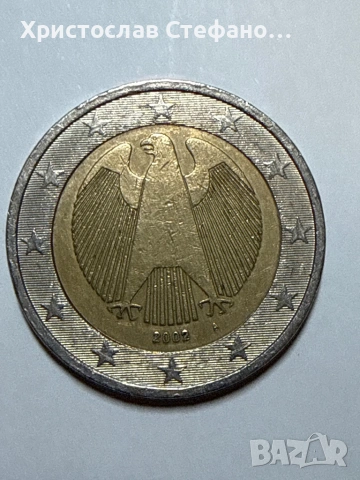 Монета от 2 немски евро от 2002 година, първа емисия