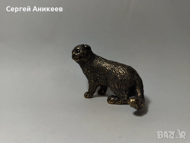 Бронзова статуетка "Котка", снимка 5 - Колекции - 51527286
