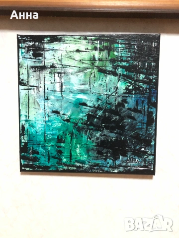 Авторска абстрактна карина, снимка 6 - Картини - 53601364