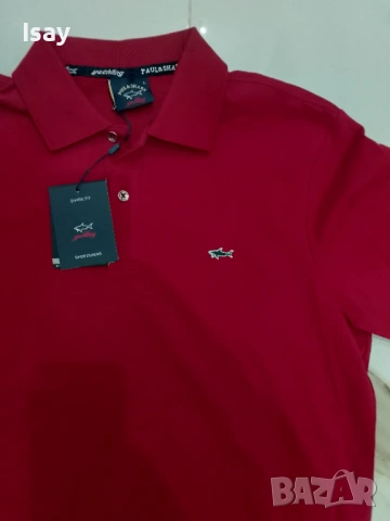 Мъжка тениска Паул Шарк Л последен размер в бордо цвят , снимка 6 - Тениски - 53838921