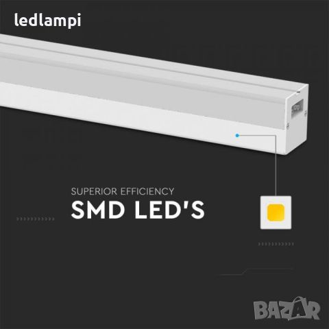 LED Линеен Осветител 40W Бял 4300Lm, снимка 2 - Лед осветление - 46040298