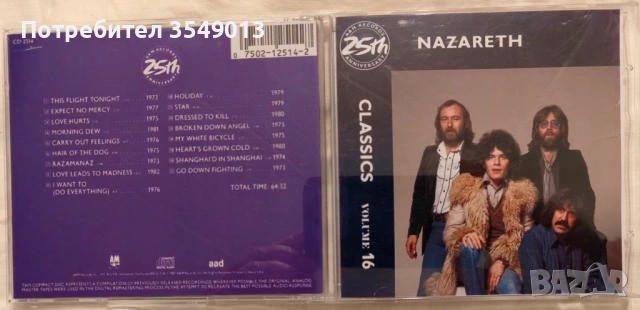CD / ЦД компакт диск - NAZARETH, снимка 8 - CD дискове - 54102842