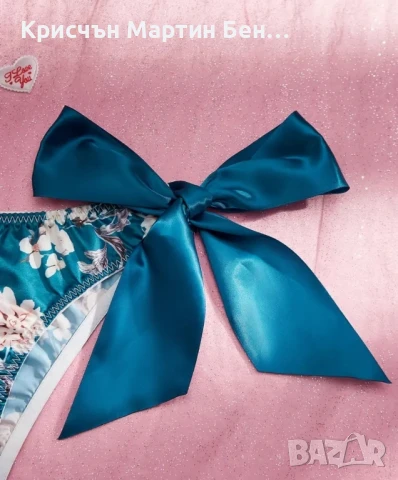 Сатен Бикина а странични коланчета , снимка 4 - Бельо - 48900307