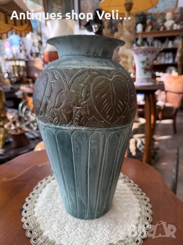 Бронзова ваза №7728, снимка 2 - Антикварни и старинни предмети - 52789862