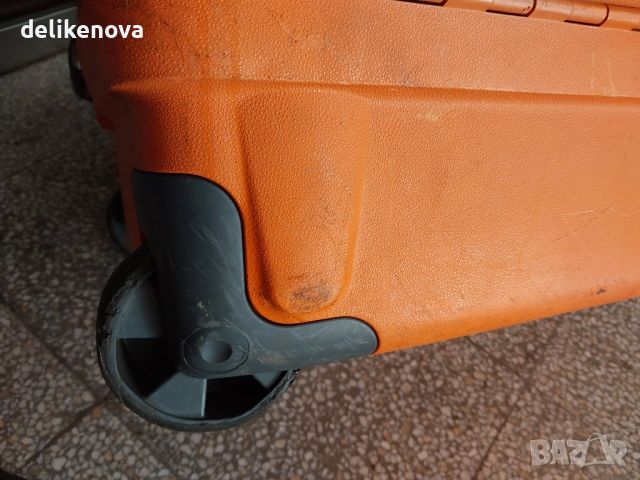 Samsonite. Original 60/45/28 см.  Пластмасов куфар с две колелца, снимка 11 - Куфари - 46200267