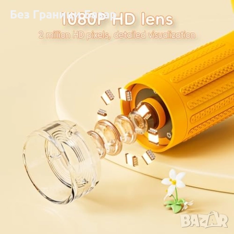 Нов Портативен микроскоп за деца 1080P, USB, STEM играчка 5+ идеален подарък, снимка 8 - Образователни игри - 51688738