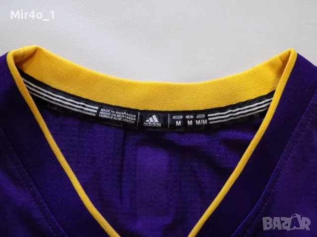 баскетболен потник la lakers kobe bryant #24 nba adidas екип тениска спорт оригинален мъжки размер M, снимка 7 - Спортни дрехи, екипи - 49455575