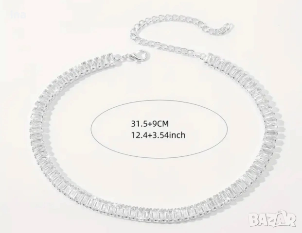 Колие циркони, снимка 3 - Колиета, медальони, синджири - 53102427