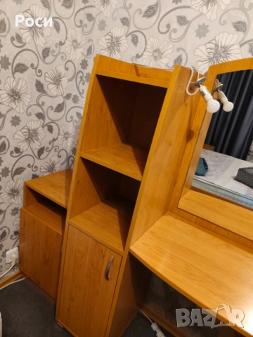 Тоалетка с огледало напарвена по поръчка, цвят медна елша, снимка 4 - Тоалетки - 52821376