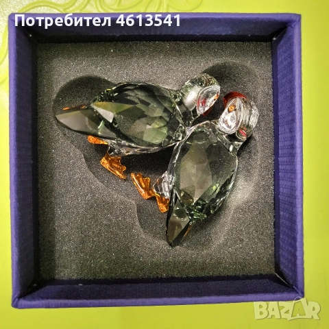 птичета сваровски атлантически пафини., снимка 7 - Бижутерийни комплекти - 52564846