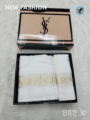 Комплект Хавлии -2бр ✨ BURBERRY ✨ CHANEL✨ YVES SAINT LAURENT ✨, снимка 10 - Хавлиени кърпи - 49365176