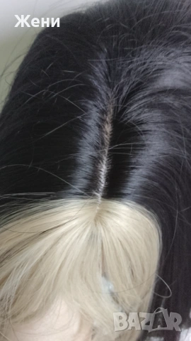 Страхотен модел перука на черта в два цвята. , снимка 5 - Аксесоари за коса - 54153962