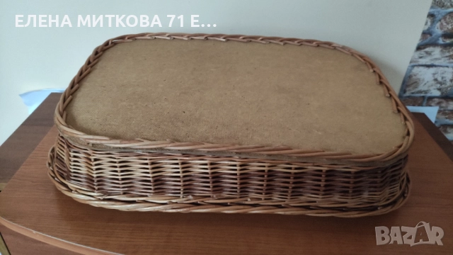 2 големи плетени панера стабилно дъно, снимка 7 - Декорация за дома - 52542014