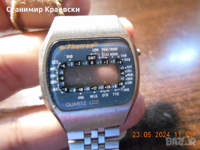 Piratron P-053CW LCD watch Vintage 79-82 for repair, снимка 6 - Други ценни предмети - 46104270