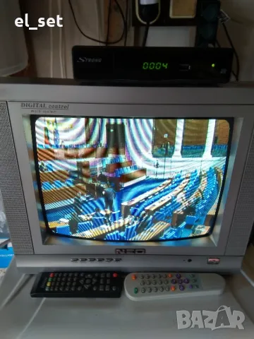 Телевизор+приемник ефирен и антена., снимка 3 - Друга електроника - 49858796