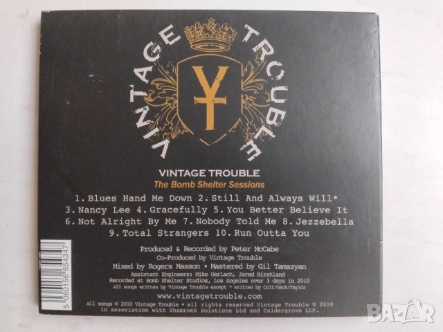 Vintage Trouble ‎– The Bomb Shelter Sessions - оригинален диск музика, снимка 2 - CD дискове - 53524905