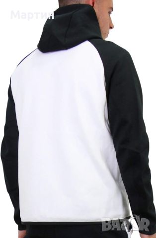 Мъжко горнище Nike Tech Fleece Black/White - размер XL, снимка 4 - Спортни дрехи, екипи - 45880433