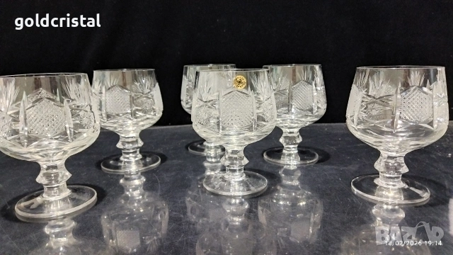 кристални чаши , снимка 3 - Антикварни и старинни предмети - 29364094