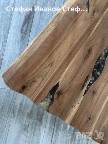 Холна маса от орех със смола, снимка 2 - Маси - 51514861